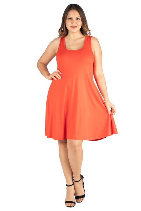 Plus Size Fit N Flare Tank Mini Dress