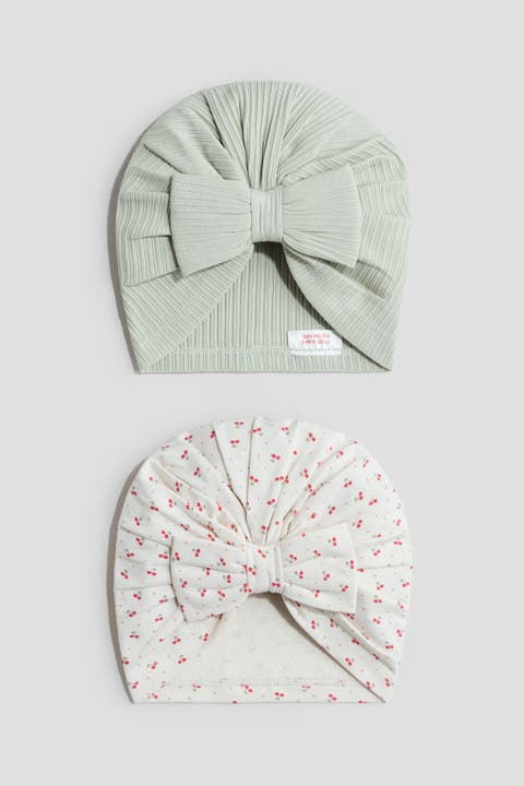 2-pack Knot-detail Hats