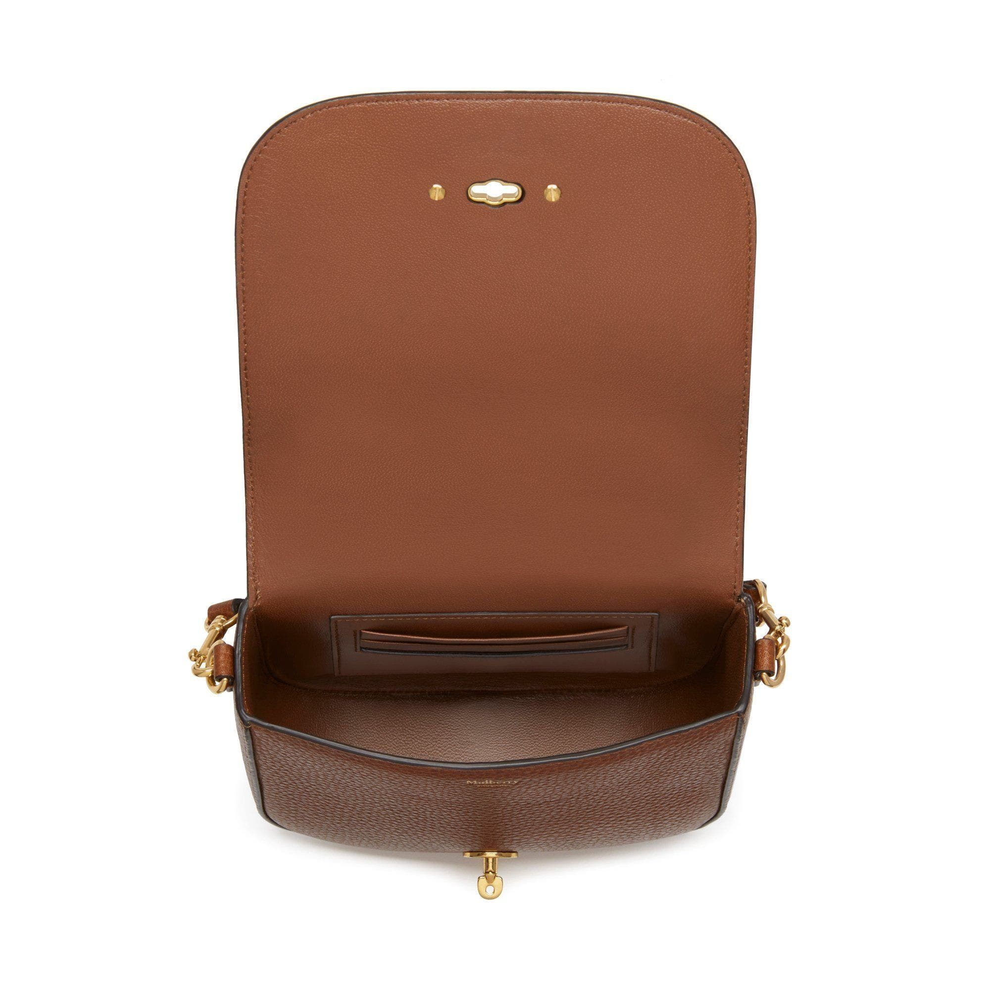 Mulberry Small Darley Leather Crossbody Bag, Alternate, color, Oak