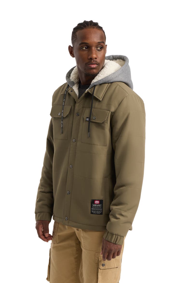Men's Quietly Standing Out faux shearling Lined Jacket, Alternate, color, Olive