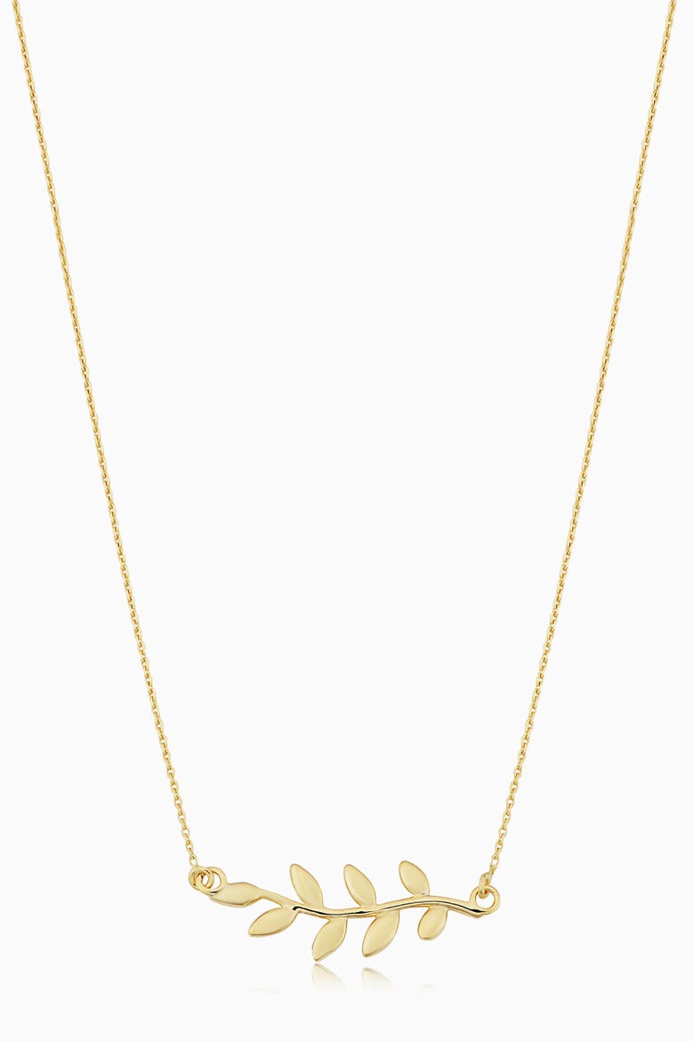14K Yellow Gold Peace and Love Necklace, Main, color, Yellow Gold