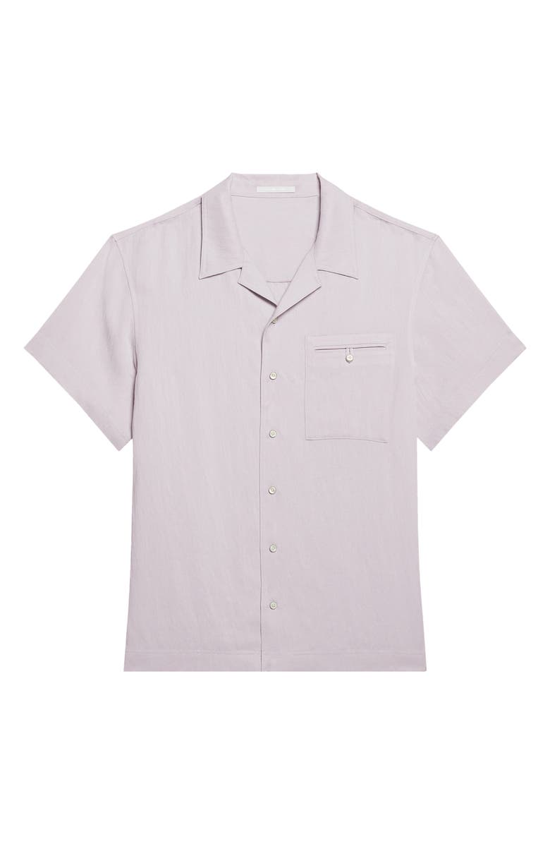Helmut Lang Solid Camp Shirt, Alternate, color, Ice