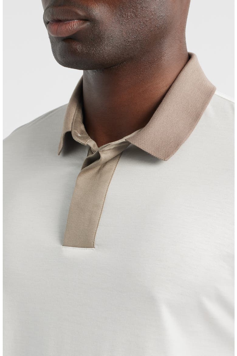 Contrast Collar Polo, Alternate, color, WHITE MULTI