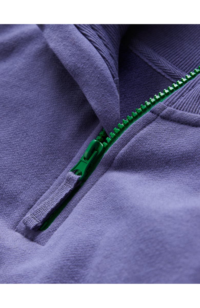 Mini Boden Kids' Half Zip Cotton Sweatshirt, Alternate, color, 