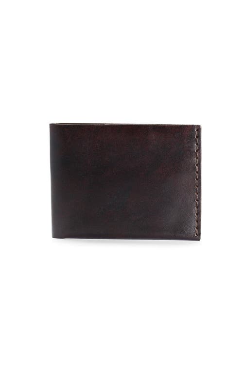 Ezra Arthur No. 6 Classic Bifold Wallet In Malbec