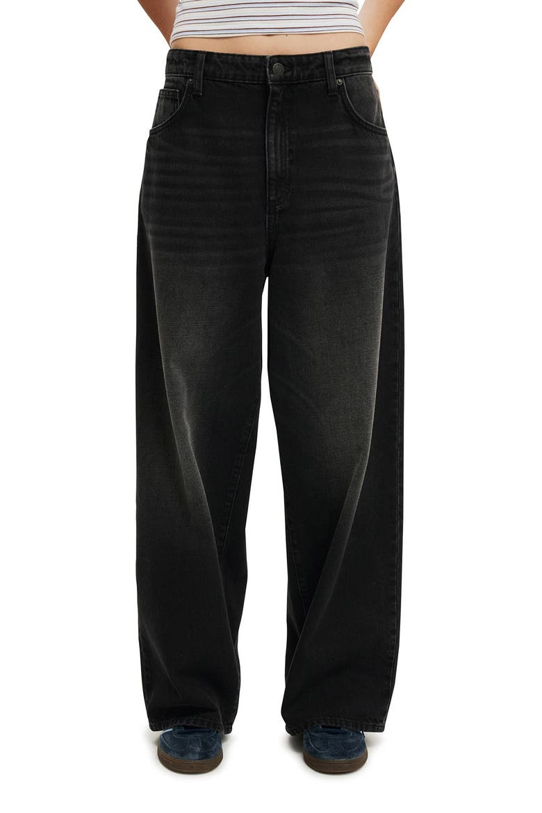 Women's Boyfriend Super Baggy Jean, Main, color, Y2k Washed Black