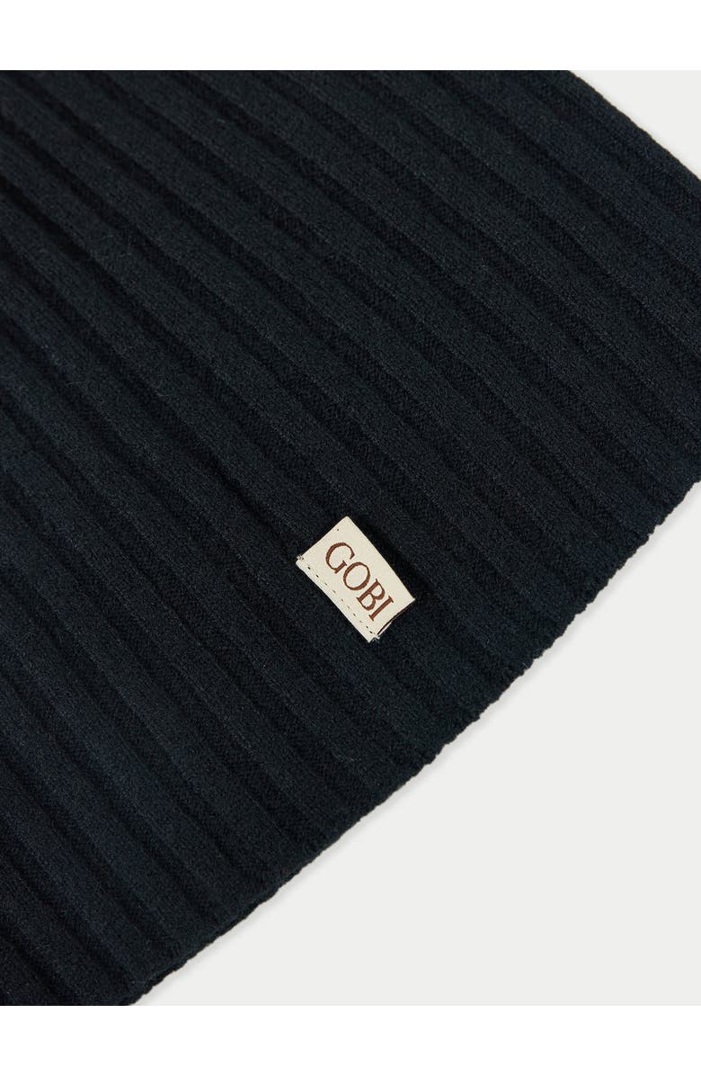 GOBI Mongolian Cashmere Cashmere Rib Knit Hat, Alternate, color, 