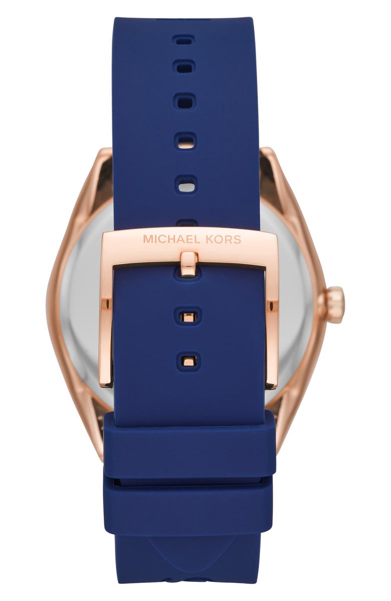 Michael Kors Men's Janelle 3-Hand Silicone Strap Watch, 42mm, Alternate, color, 