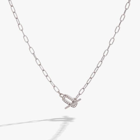 Pave Toggle Necklace