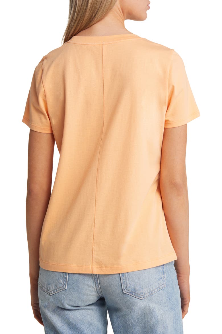 Crewneck T-Shirt, Alternate, color, ORANGE COBBLER
