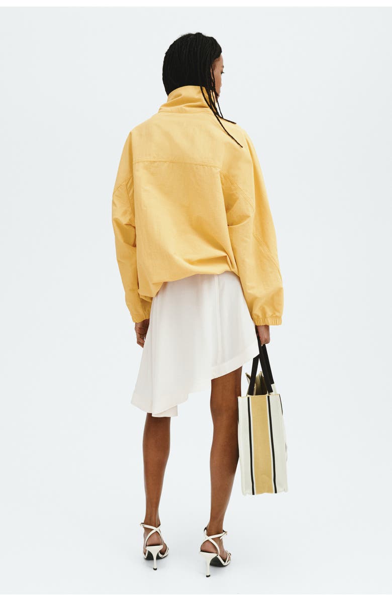 H&M Oversized nylon jacket, Alternate, color, Yellow