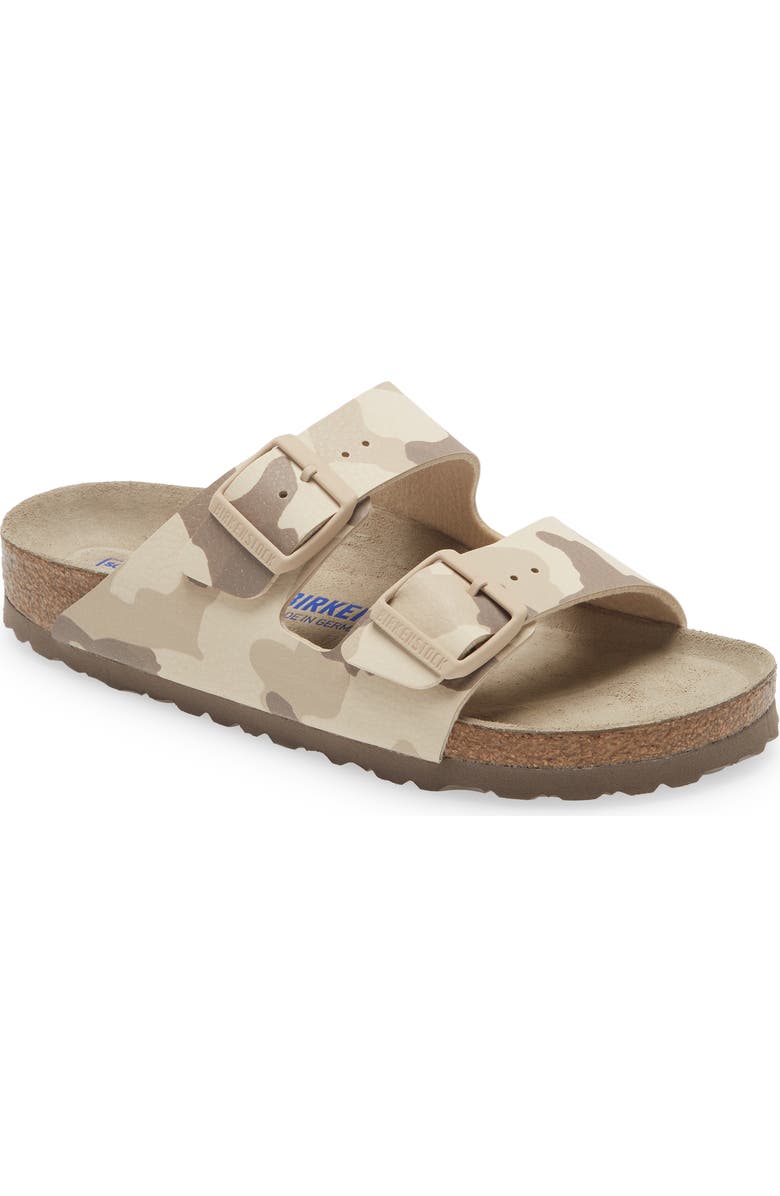 Birkenstock Arizona Camo Slide Sandal, Main, color, Beige