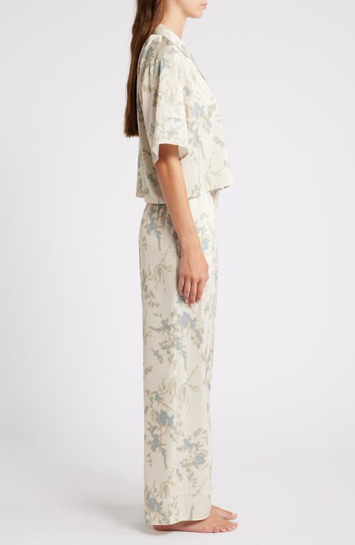 Open Edit Boxy Everyday Satin Pajamas In Neutral