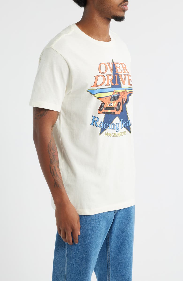 The Forecast Agency Overdrive Racing Cotton Graphic T-Shirt, Alternate, color, Cream