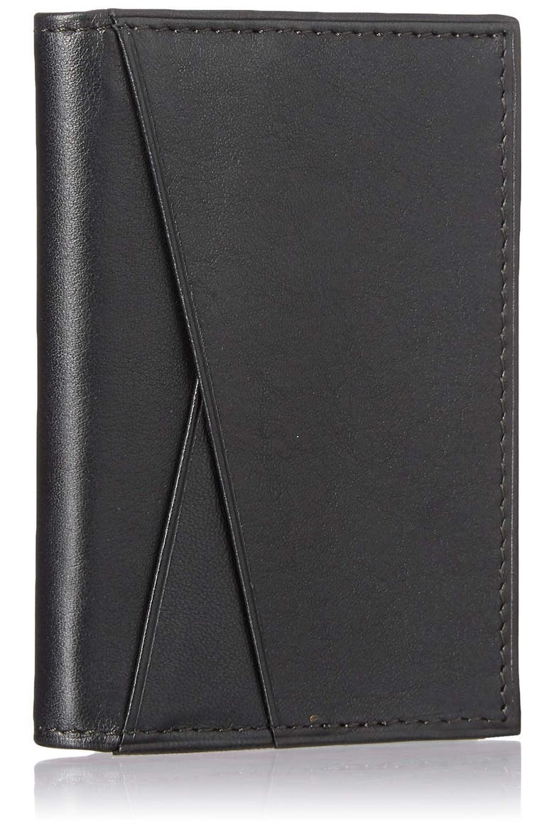 Leather Card Case, Alternate, color, BLACK