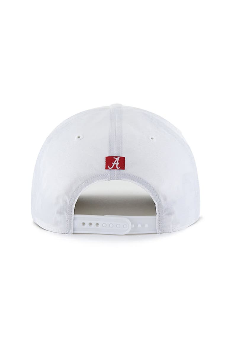 Men's '47 White Alabama Crimson Tide Condor Hitch brrr° Adjustable Hat, Alternate, color, White