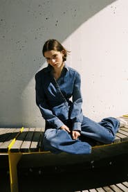 H&M Denim Wrap Shirt