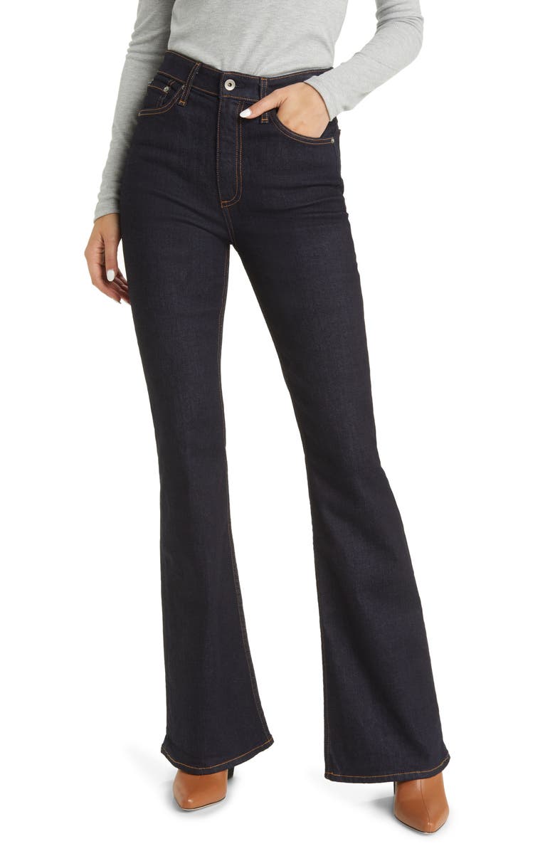 rag & bone Casey High Waist Flare Jeans, Main, color, 