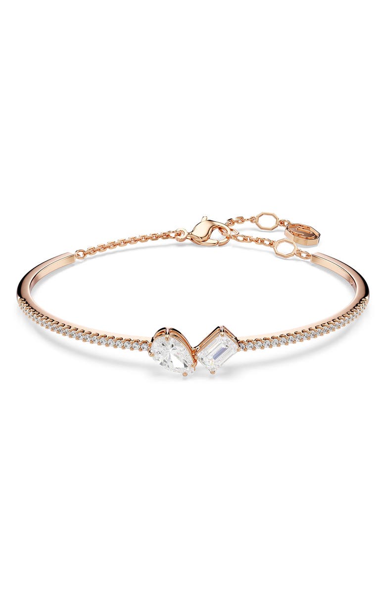 Swarovski Mesmera Moi et Toi Bracelet, Main, color, Rose Gold/ White