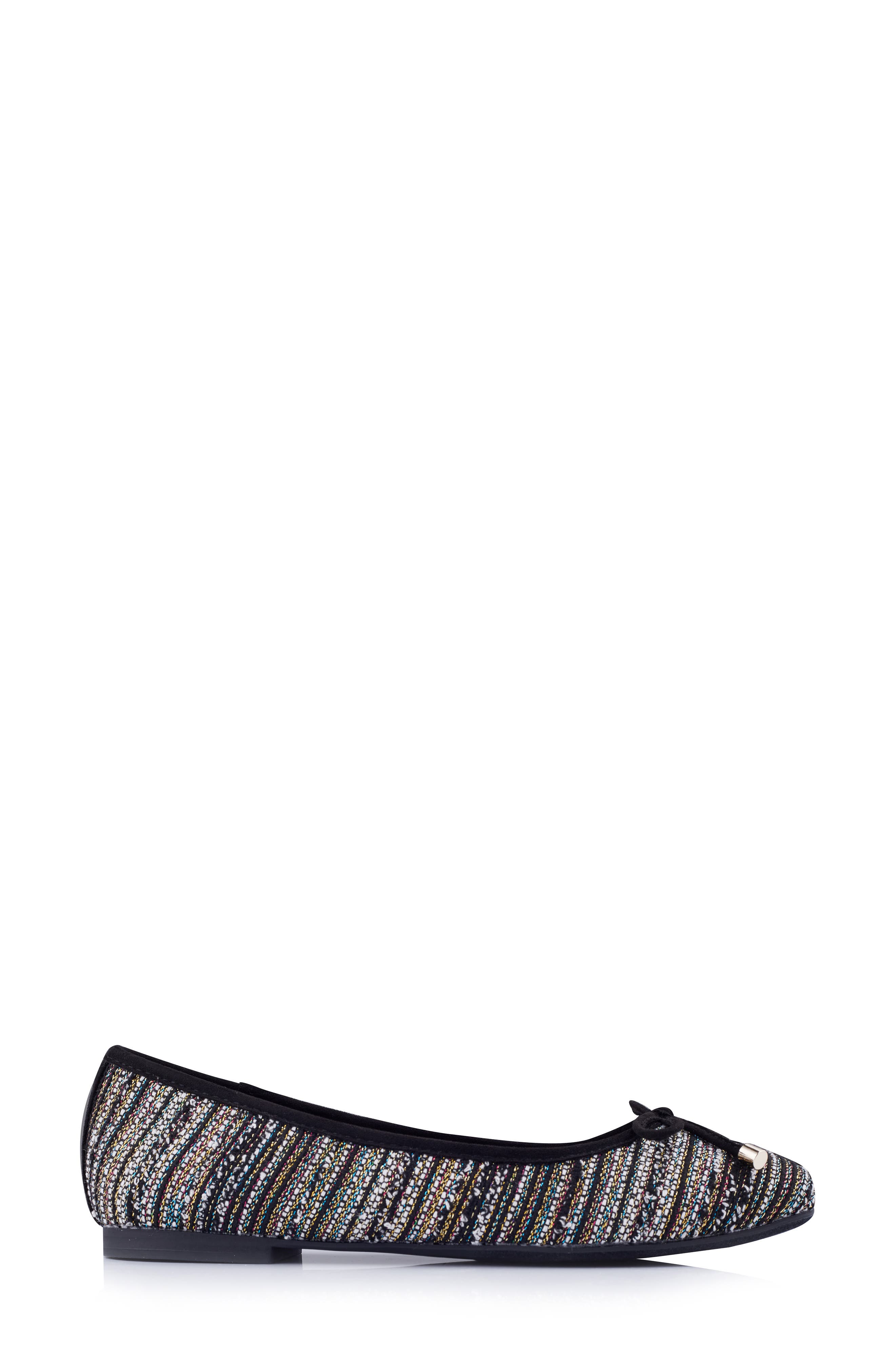 Saylor Ballet Flat, Alternate, color, BLACK MULTI