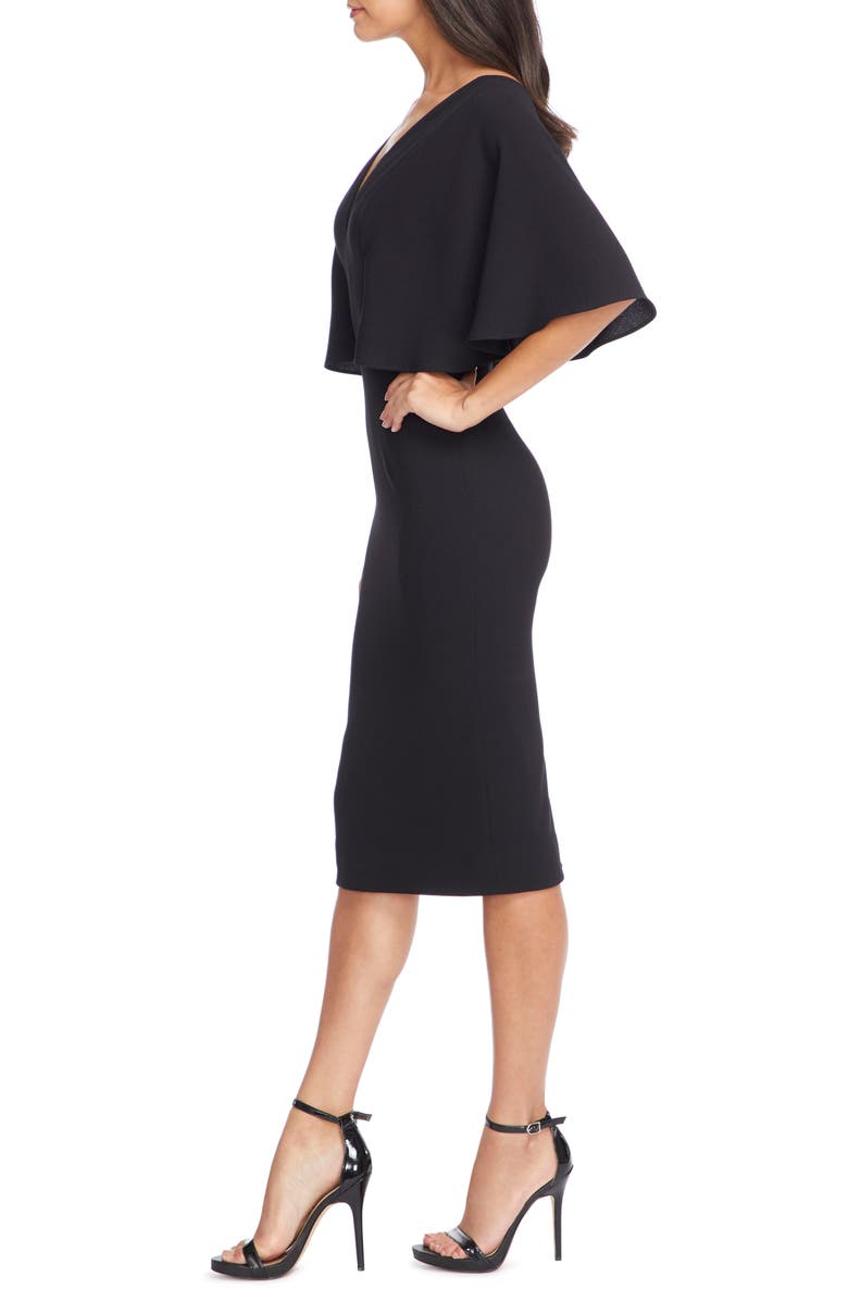 Dress the Population Louisa Butterfly Sleeve Cocktail Dress, Alternate, color,