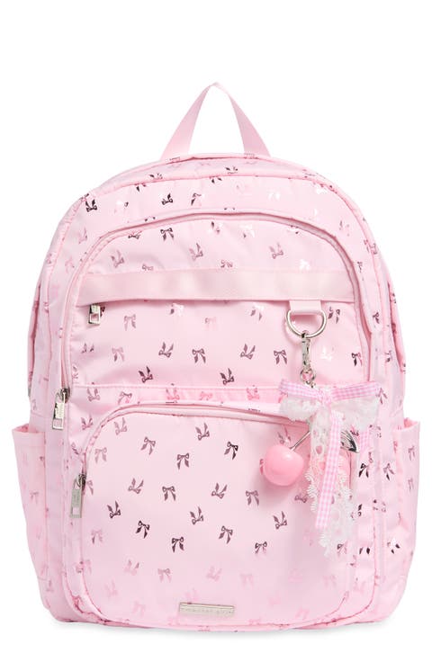Polka Dot Nylon Dome Backpack