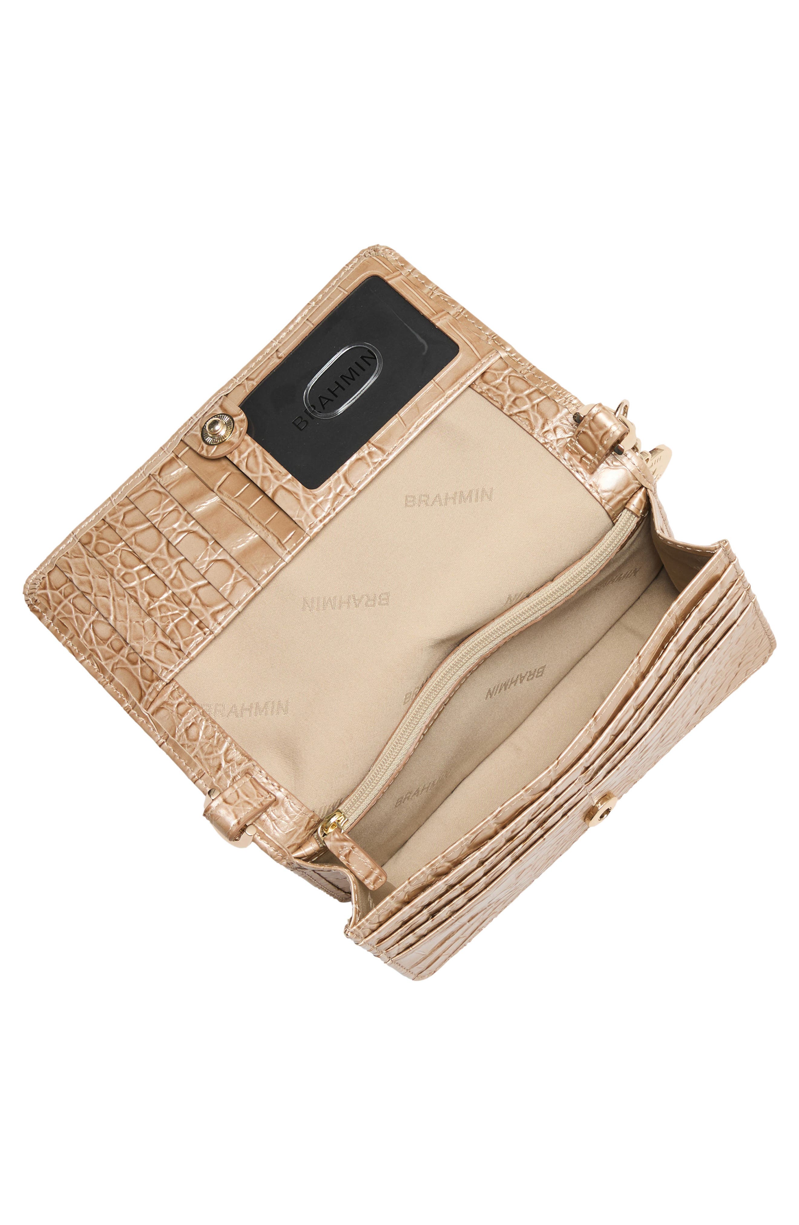 Brahmin Minuette Convertible Leather Crossbody Bag, Alternate, color, Beige Multi Whimsy