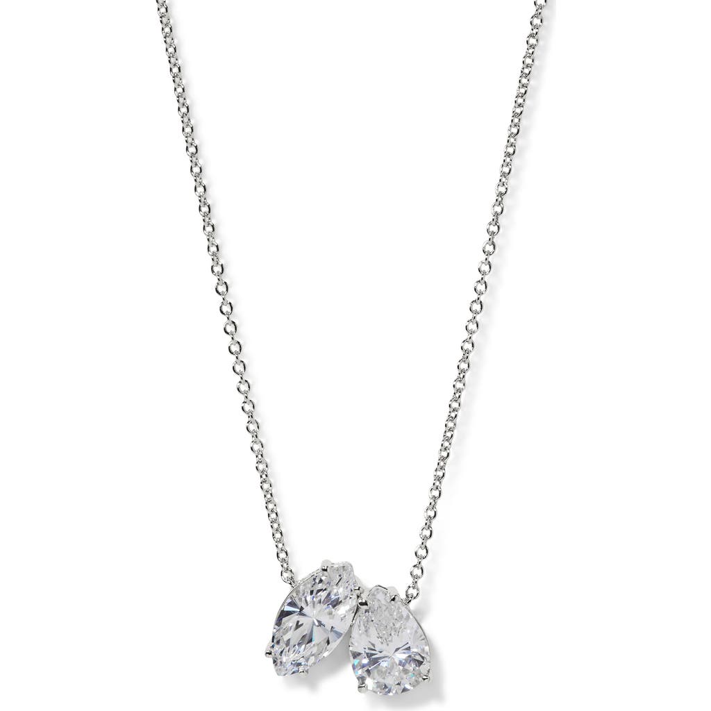 Nadri Everleigh Cubic Zirconia Pendant Necklace In Metallic