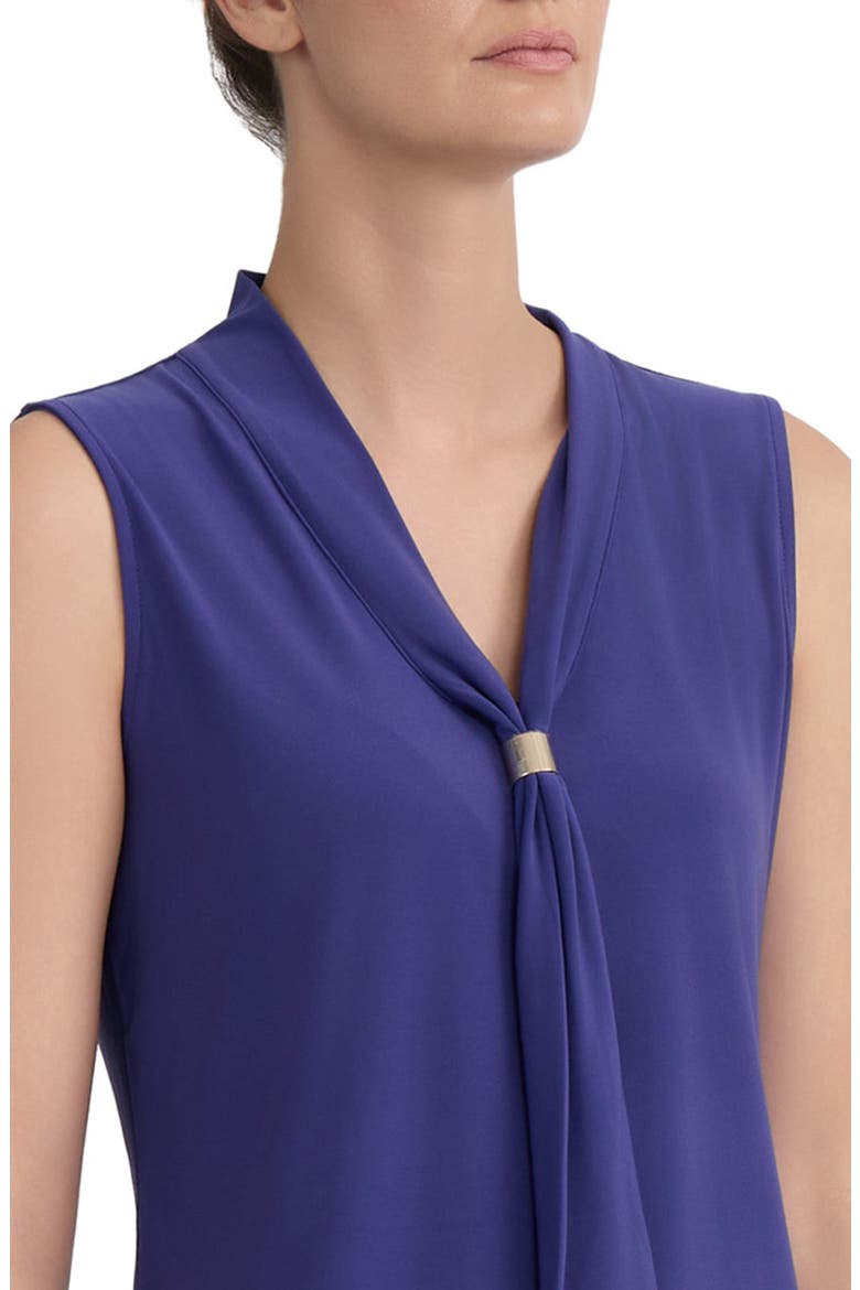 Tie Neck Sleeveless Top, Alternate, color, REGAL PLUM