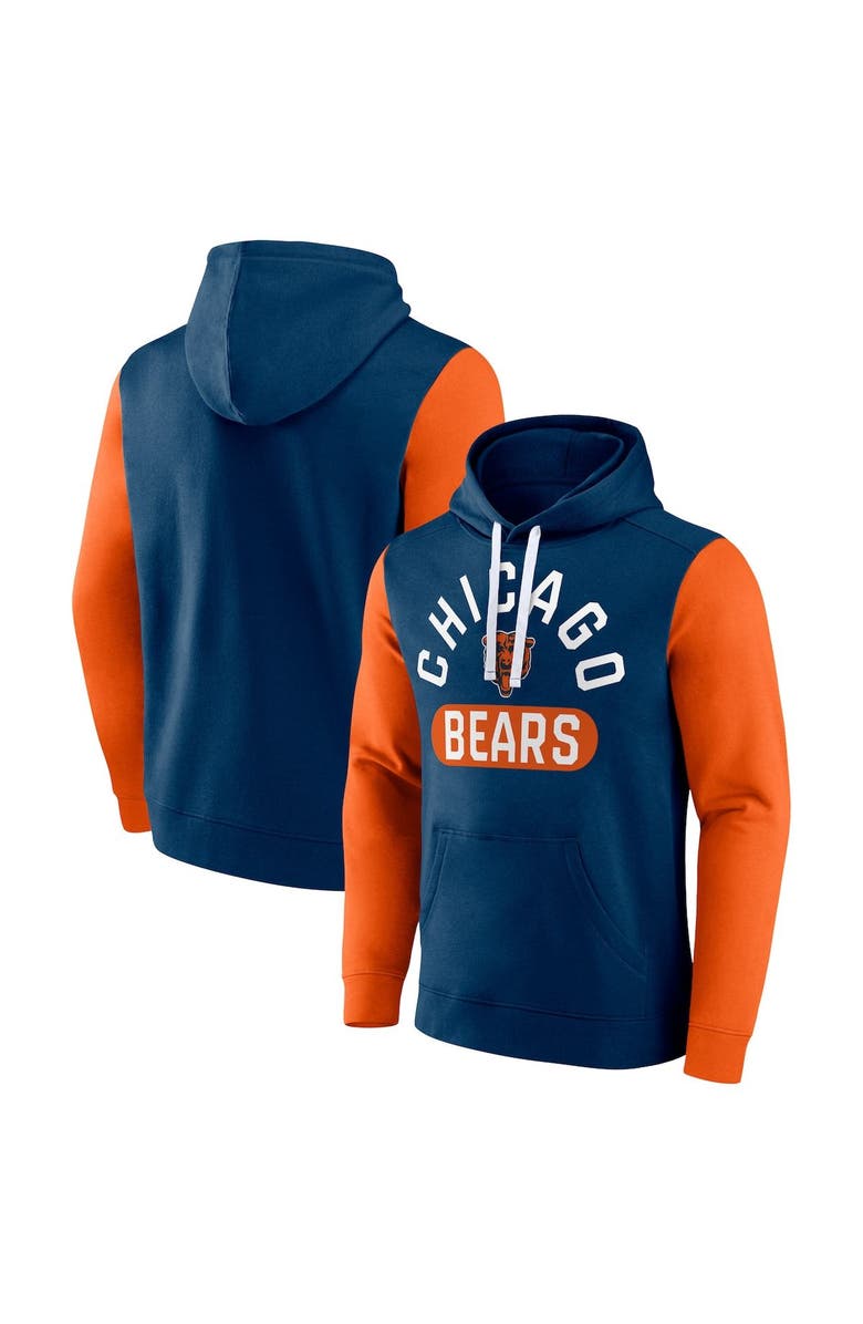 FANATICS Men's Fanatics Branded Navy Chicago Bears Extra Point Pullover Hoodie, Main, color, 