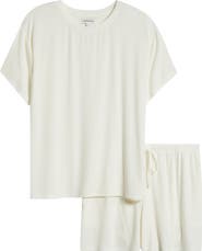 Nordstrom Moonlight Eco Easy Rib Short Pajamas
