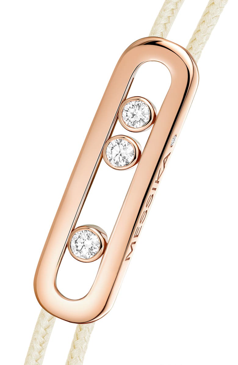 Messika Care Diamond Friendship Bracelet, Alternate, color, Pink Gold