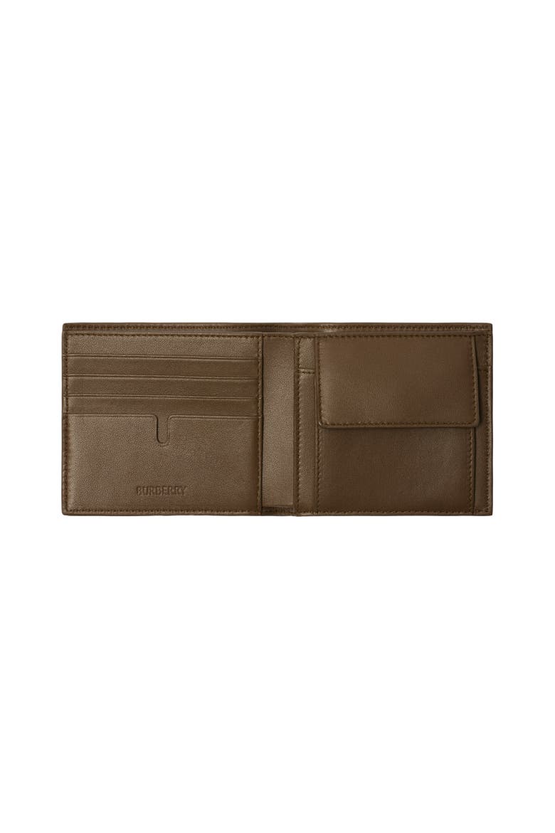Check Bifold Coin Wallet, Alternate, color, Sand beige