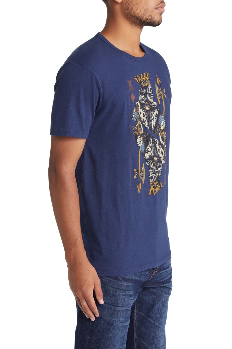 King of Diamonds Graphic Tee, Alternate, color, AMERICAN NAVY