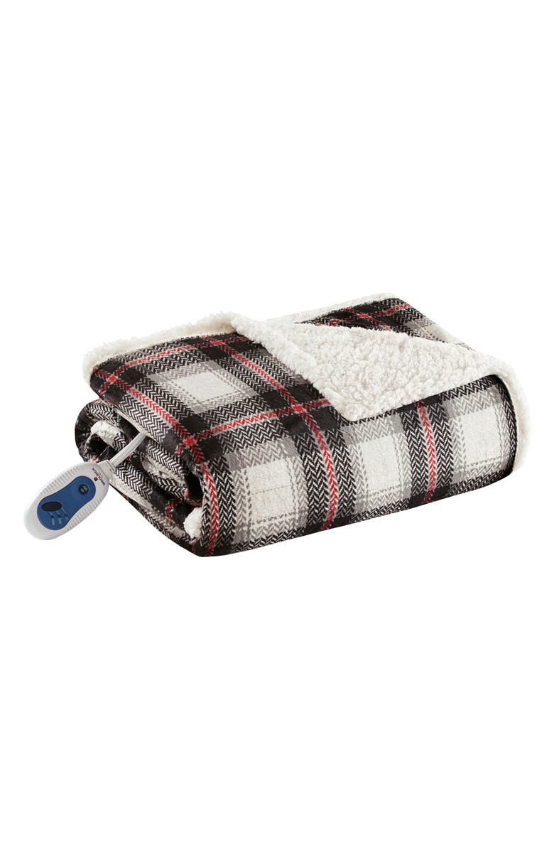JLA Home Woolrich Ridley Oversized Plaid Heated Throw - 60" x 70", Main, color,