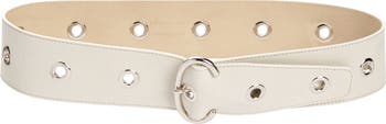 Paloma Wool ギルダベルト Gilda Belt ホワイト Paloma Wool Gilda Eyelet Leather Belt | Nordstrom