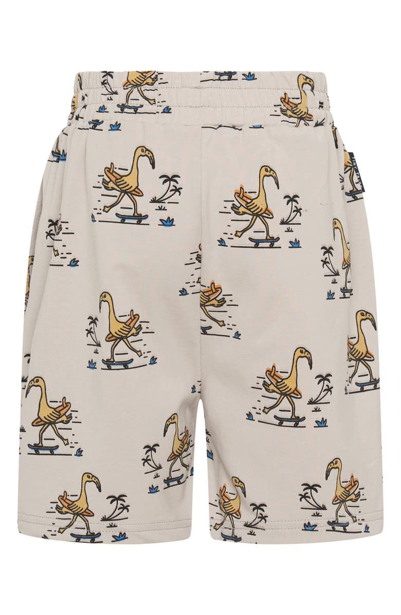 TINY TRIBE Kids' Print Cotton Shorts, Alternate, color, Grey