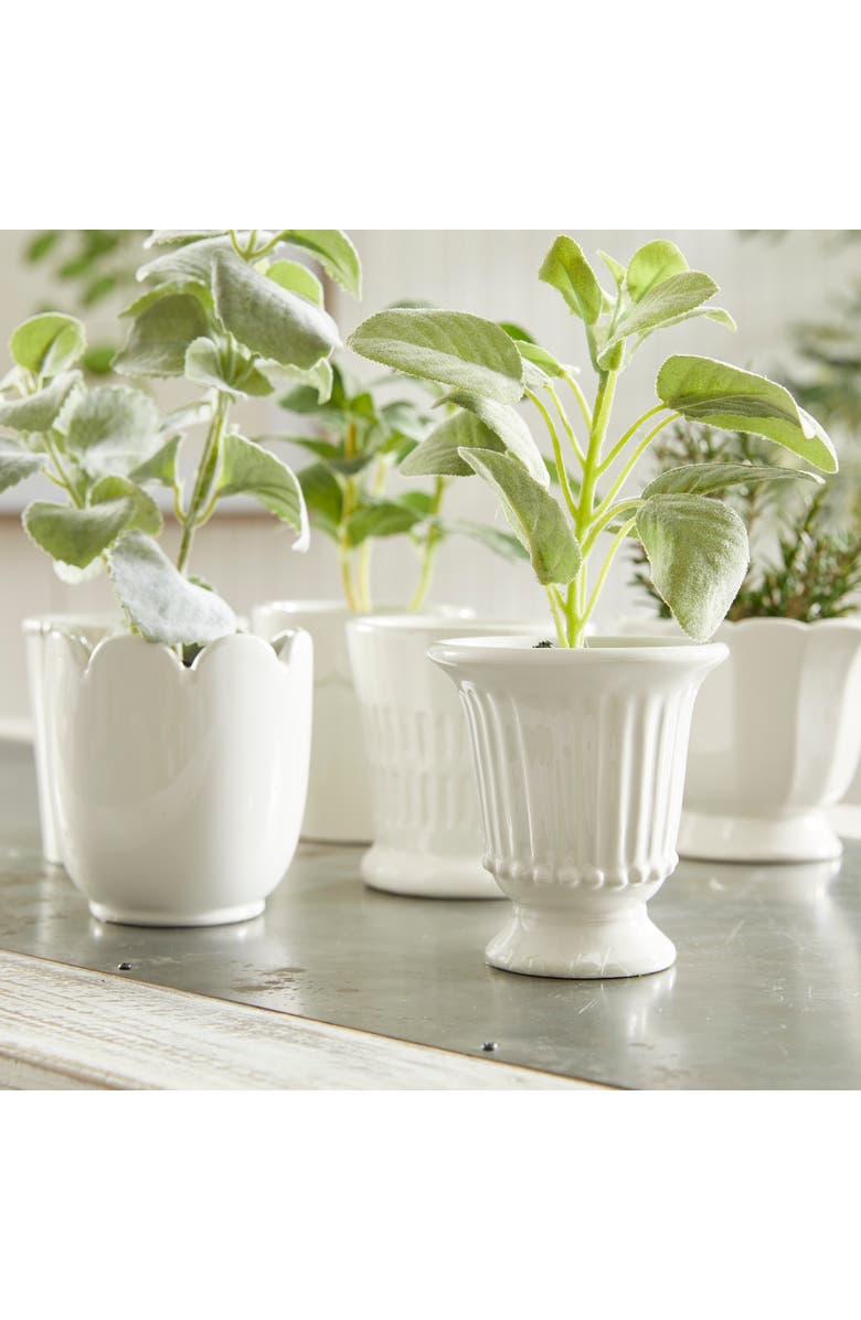 Napa Home & Garden Mirabelle Mini Cachepots Set Of 6, Alternate, color, White