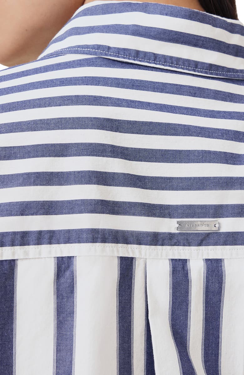 AllSaints Shannon Stripe Button-Up Shirt, Alternate, color, 