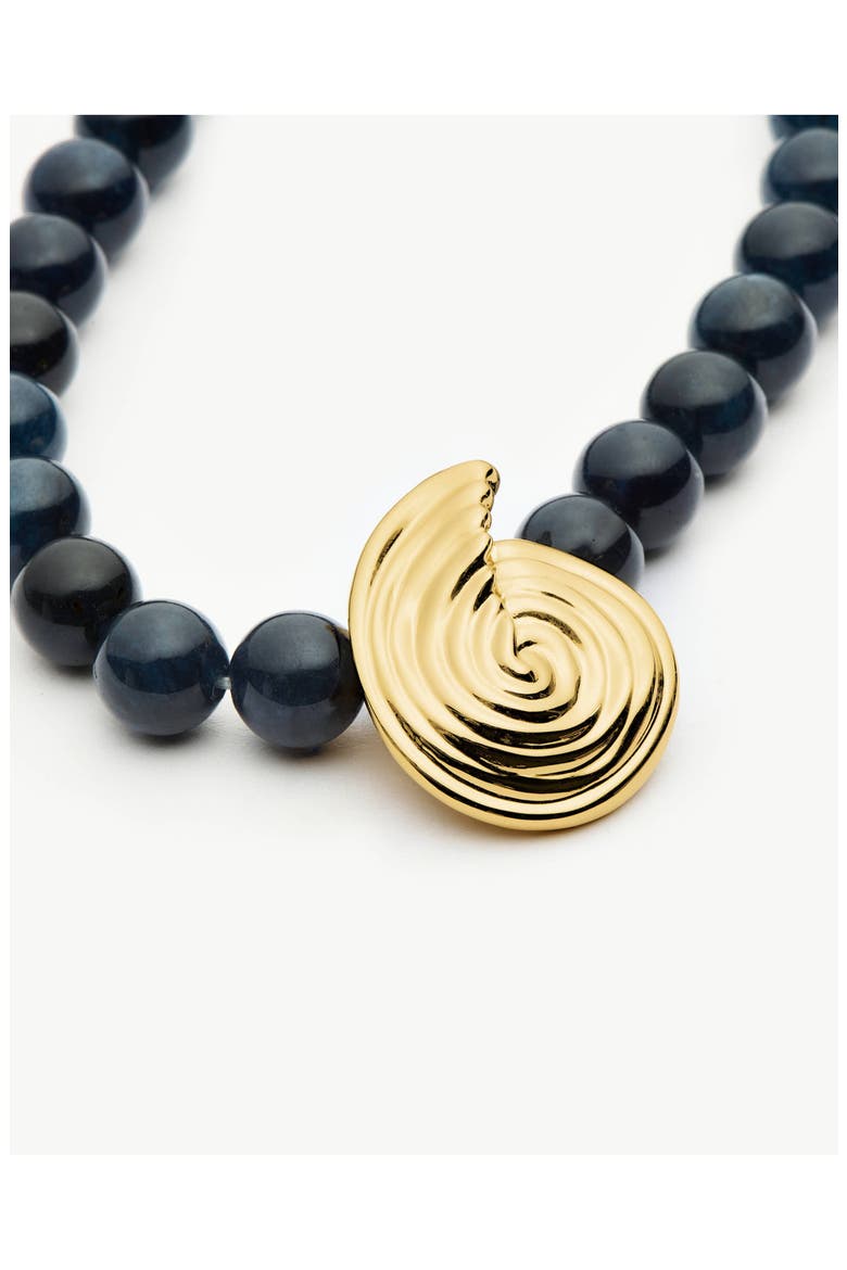 Beaded Spiral Pendant Necklace, Alternate, color, GOLD