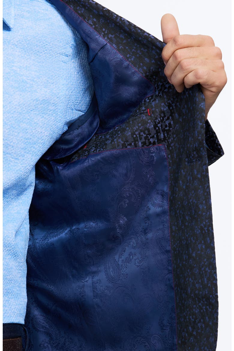 Huston Navy Jacquard Sport Coat, Alternate, color, NAVY