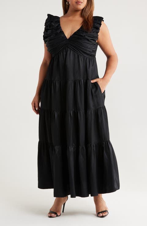 Ruffle Maxi Dress (Plus)