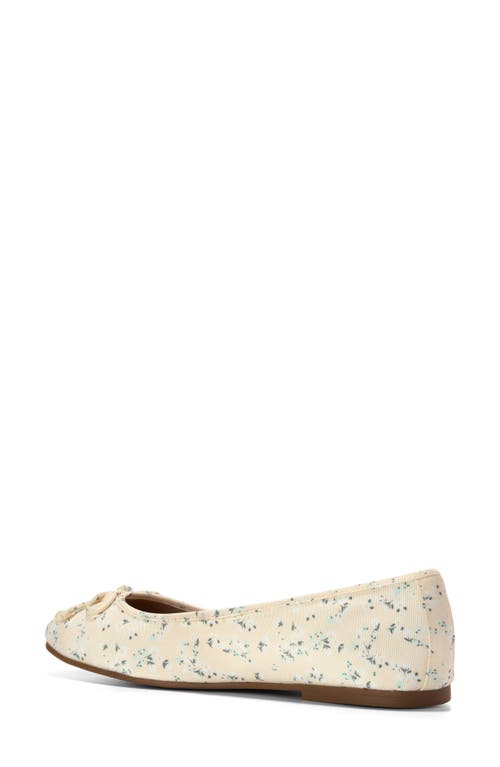 Cole Haan Yara Ballet Flat In Vanilla Custard Floral Print