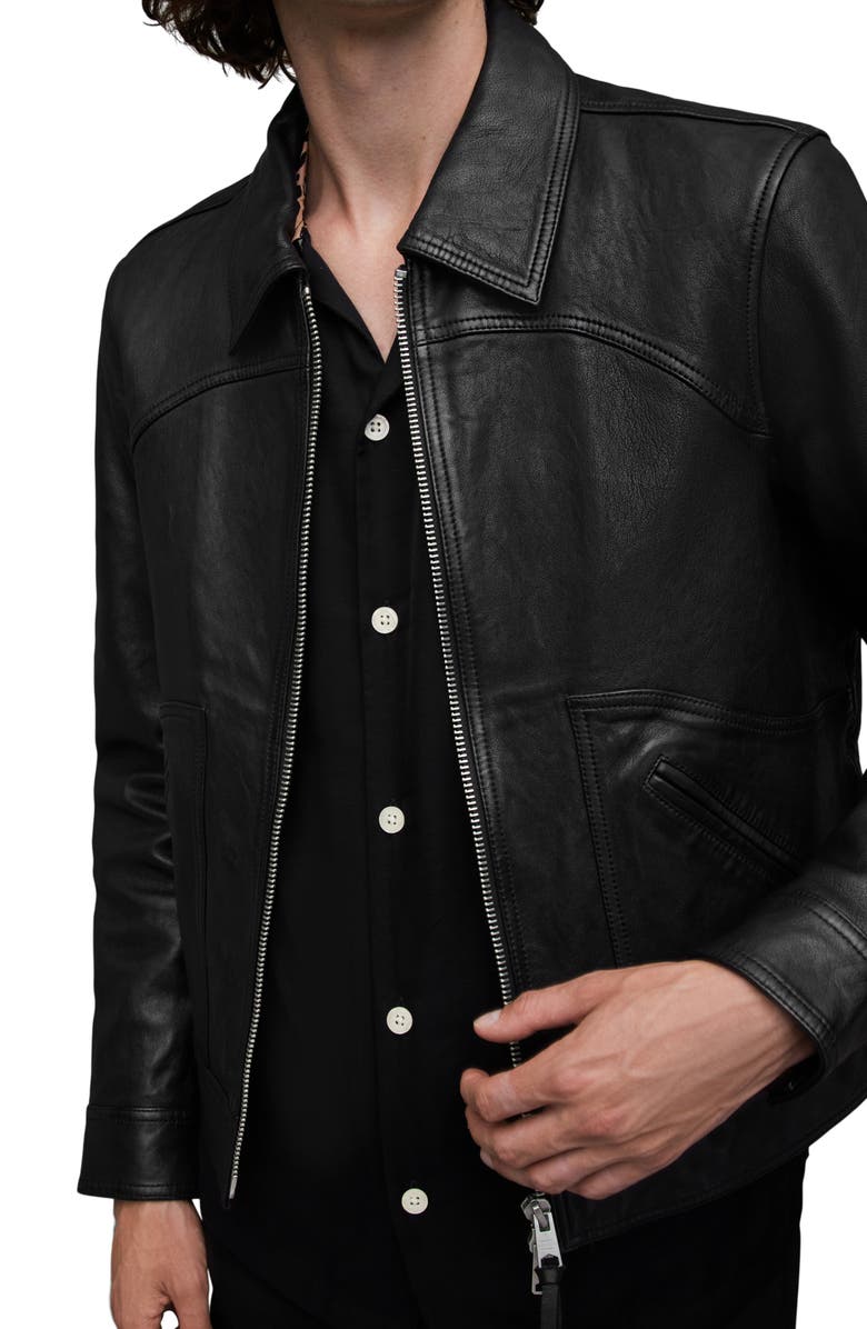 AllSaints Jun Leather Jacket, Alternate, color, 