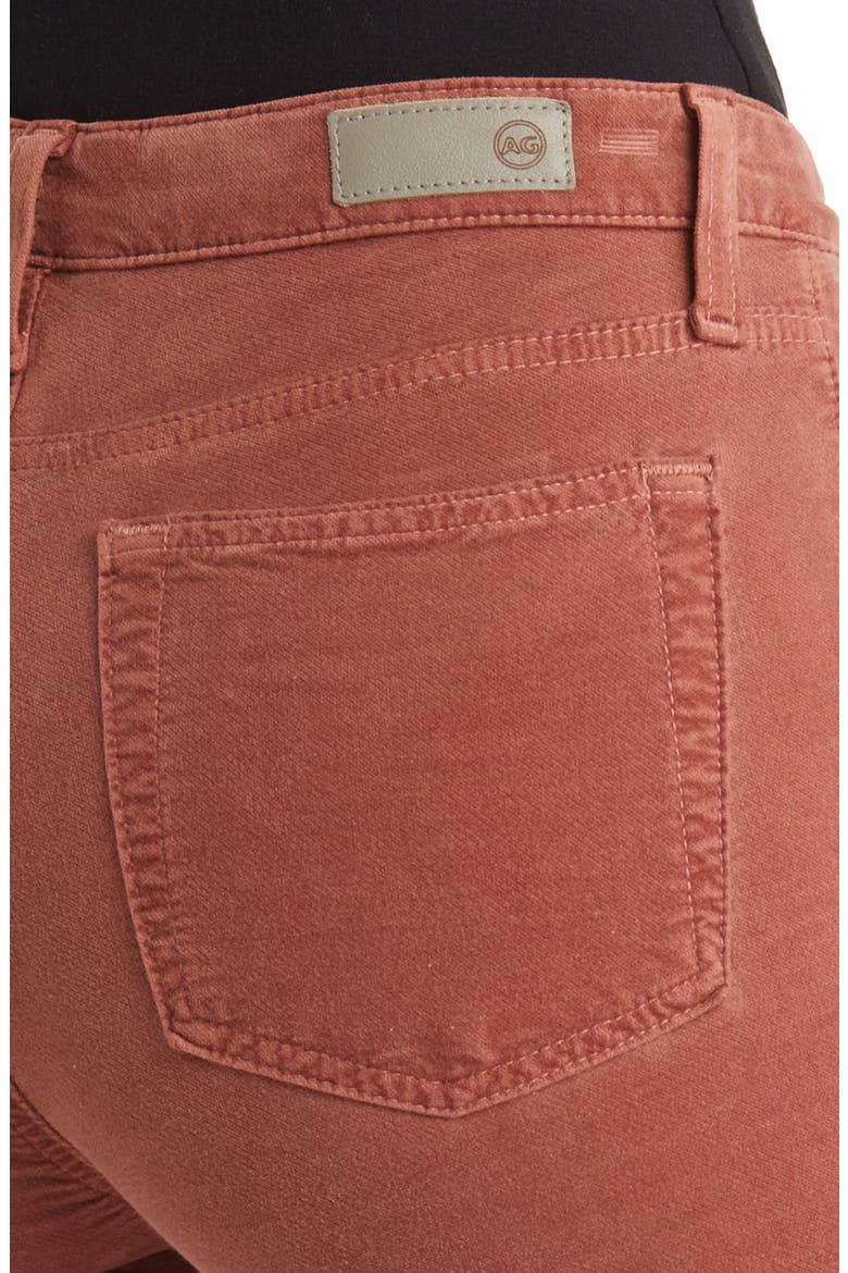 Mari High Waist Slim Ankle Straight Leg Jeans, Alternate, color, DUSTY BLUSH