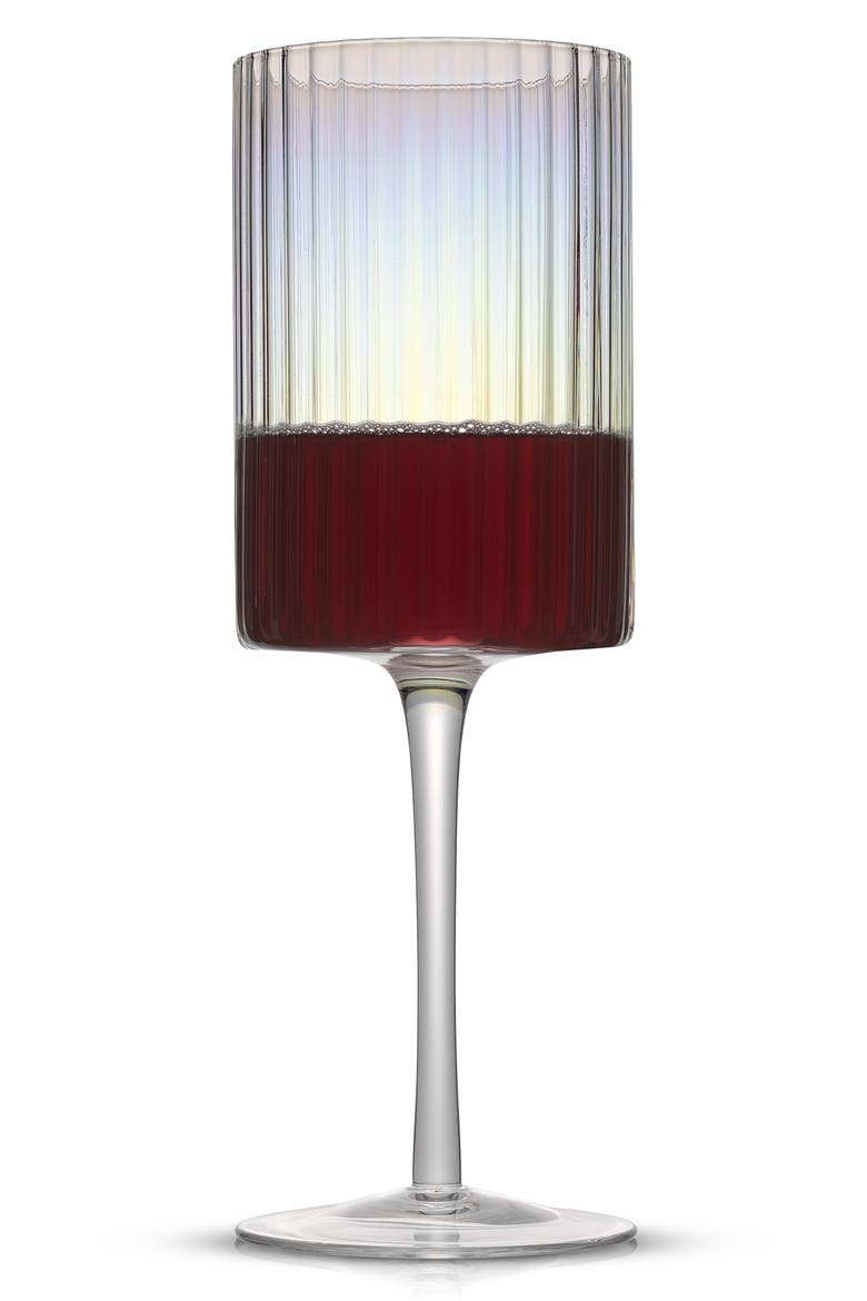 Christian Siriano Set of 2 Stunning Chroma Iridescent Wine Glasses, Alternate, color, CLEAR