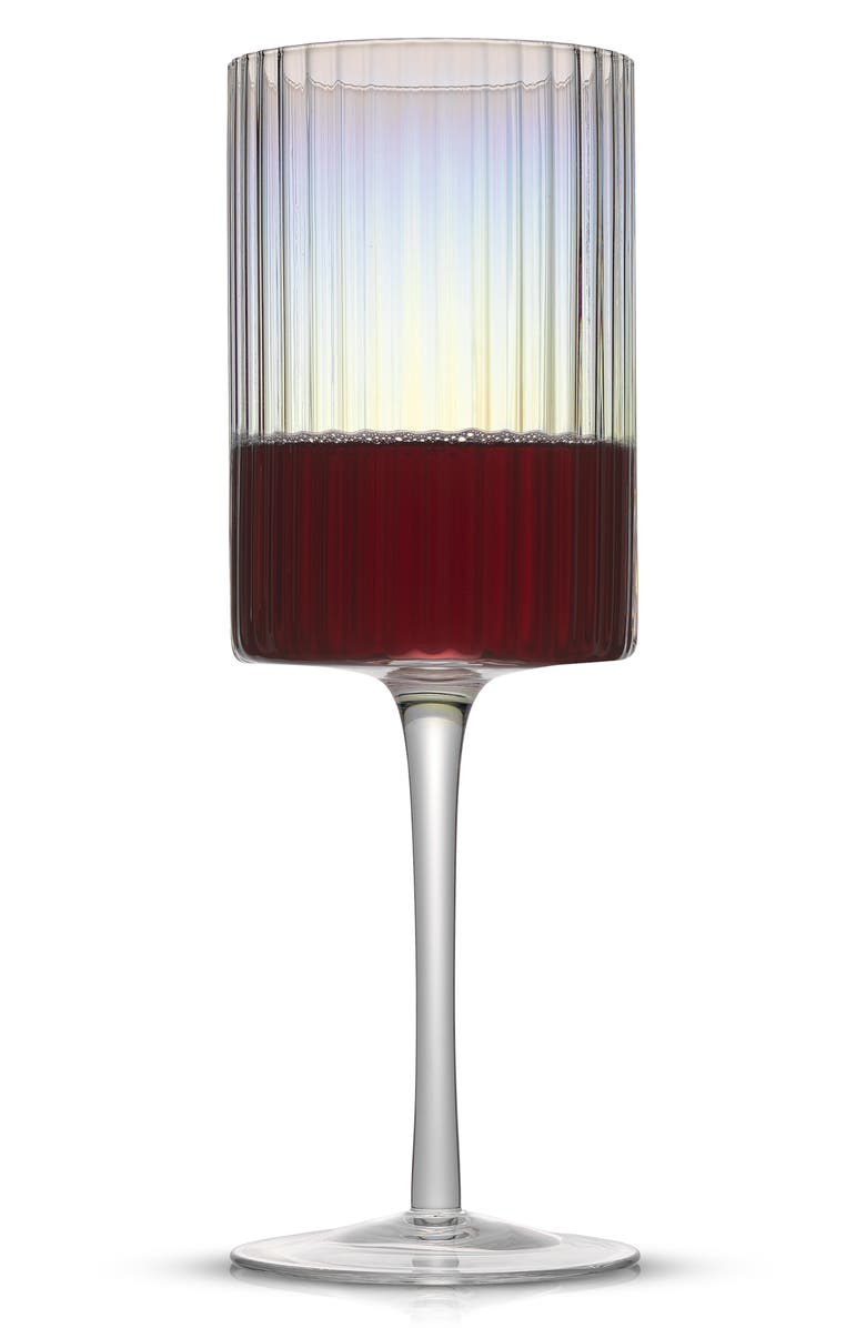 JoyJolt Christian Siriano Set of 2 Stunning Chroma Iridescent Wine Glasses, Alternate, color, 