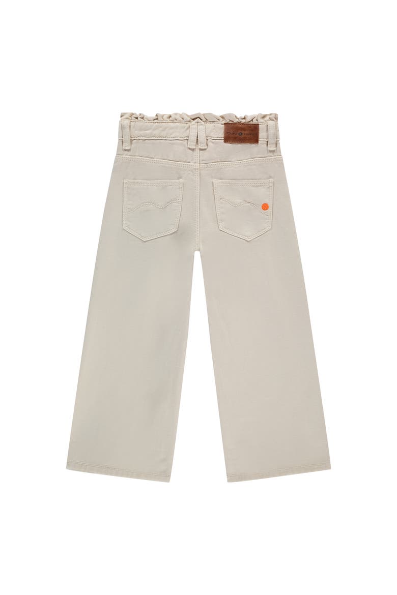 Ruffled Waist Wide Leg Pant, Alternate, color, Ivory