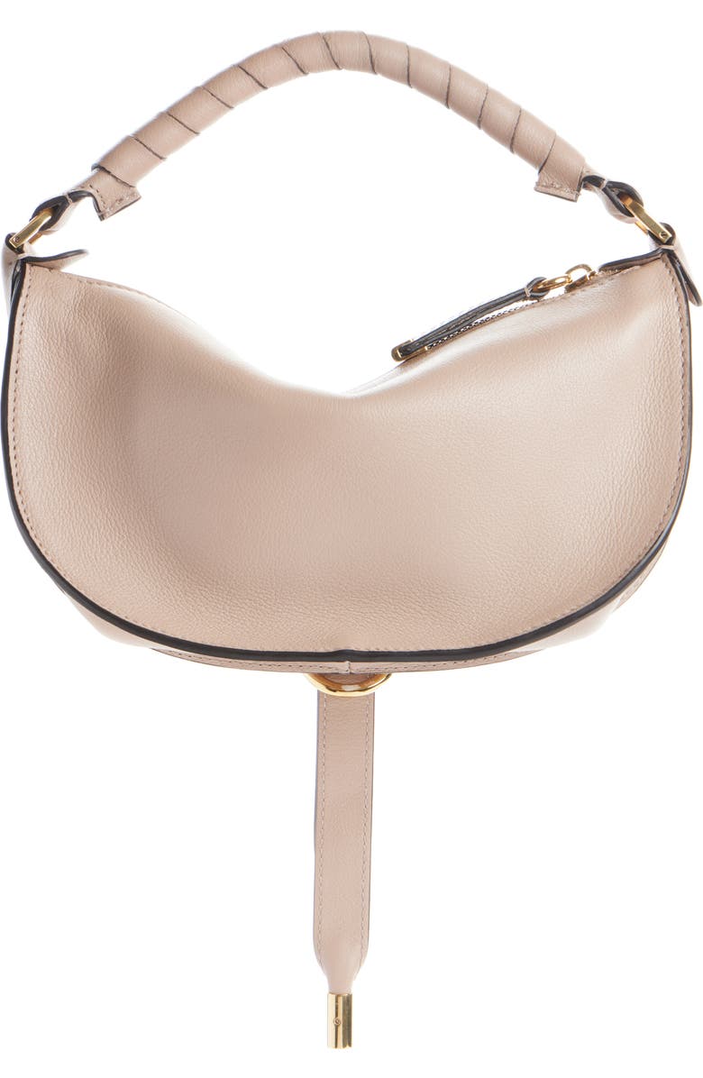 Chloé Mini Marcie Leather Camera Shoulder Bag, Alternate, color, Woodsmoke