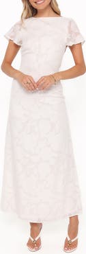 Petal & Pup Henna Floral Open Back Maxi Dress